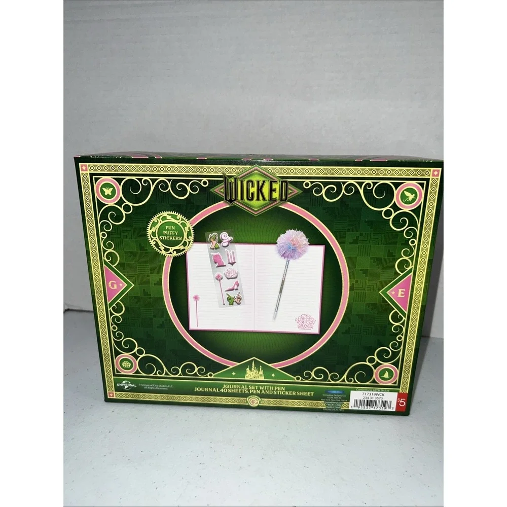 Wicked Galinda Journal Box Set With Pen & Puffy Stickers Target New Glinda HTF